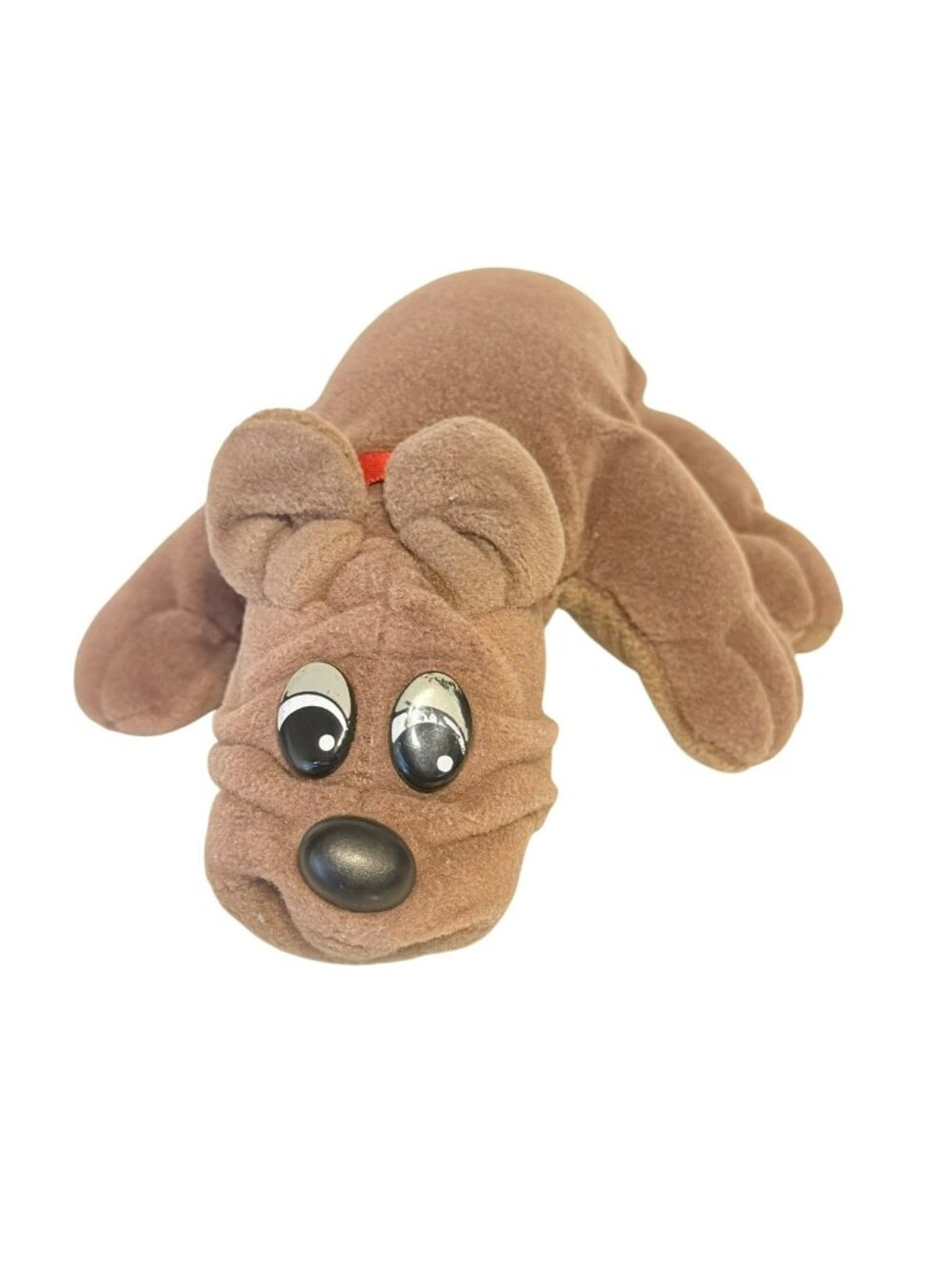 Pound Puppies Mini Plush 8" Brown Black 1986 Dog Stuffed Animal Vintage